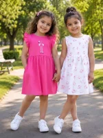 پیراهن نخی دخترانه - Image 3